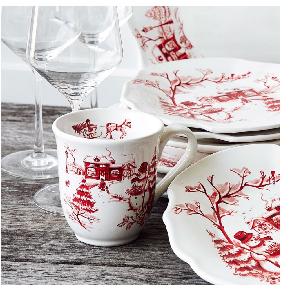 SurLaTableSNOWY LANE 16-PIECE DINNERWARE SET - Picture 2 of 8